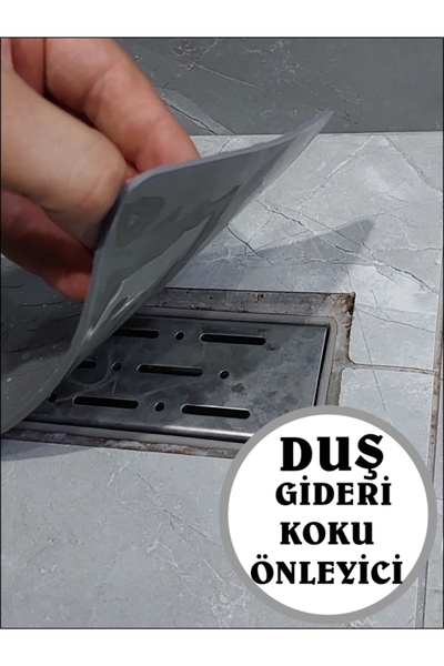COZLEY Kötü Koku Önleyici Uzun Duş Gideri Silikon Mat Duş Gideri Böcek Önleyici Kapak 55X12 CM BATTAL BOY