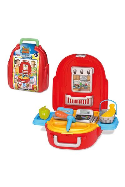 Doğan Oyuncak Dünyası Kral Şakir Market Set Backpack - Cashier Toys - Market Sets - Dollhouse Toys