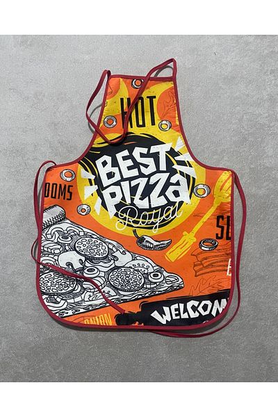Ahi Shop Children's Activity Bib and Kitchen Bib 46cm Length 35cm Fabric Apron with Most Connectable Design