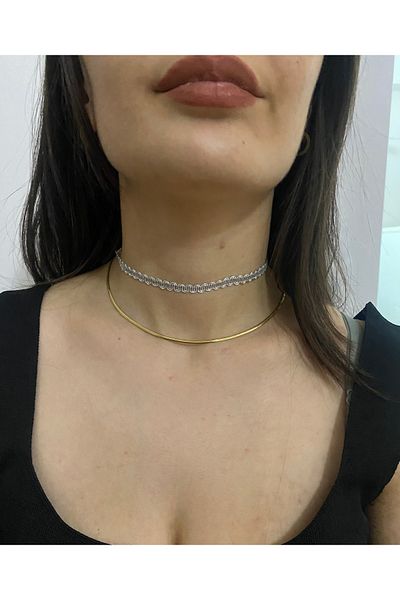 SmY Bag Thin Design Choker Gray