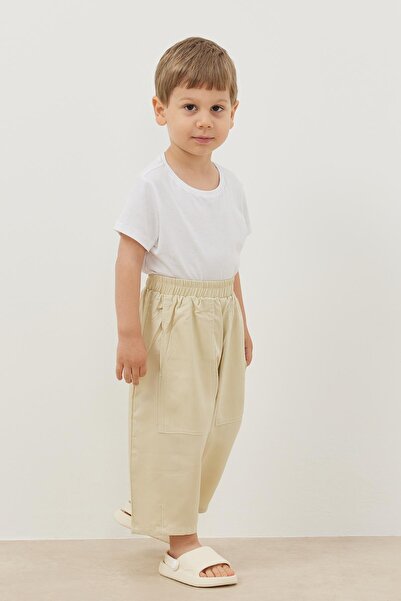 Fahhar Kids Çift İğne Modal Pantolon Bej
