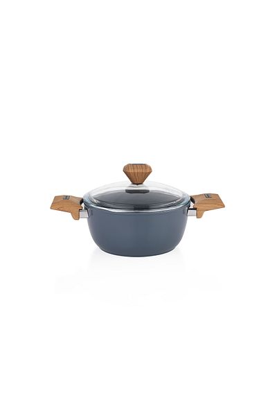 Schafer Fiesta Ceramic Deep Pot 20 Cm-Black