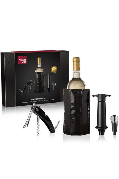 Vacu Vin 3890460 4 Piece Premium Wine Set - Gift Boxed