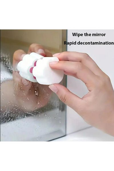 SYNOPE Lime Remover for Practical Tiny Mirror and Taps Magic Sponge Lime Cleaner Sponge