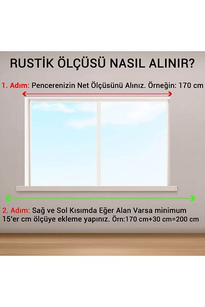 OPEN SHOPS 225cm Rustic Curtain Hangers Set - Double Rail with Wooden Headboard and Aluminum Tube