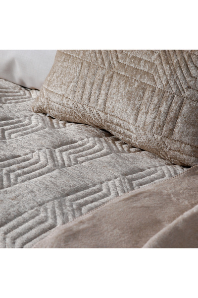 Schafer Home New Daily Kadife Çeyiz Seti 9 Parça-Bej