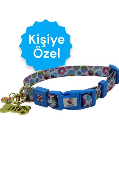 CARAMELOS 1.5cm Stainless Name Puppy and Small Herring Dog Collar - Special for Winter