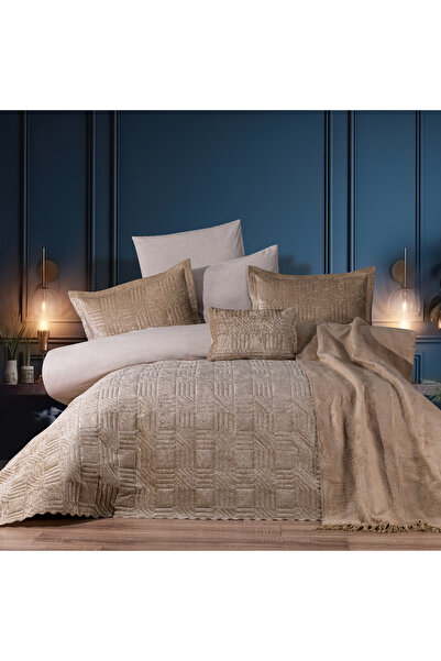 Schafer Home New Daily Kadife Çeyiz Seti 9 Parça-Bej