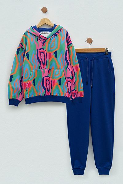 for you kids Patterned Tracksuit Set
