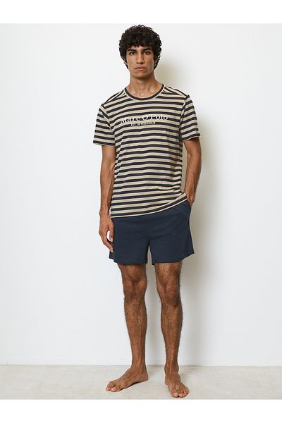 Marc O'Polo Pyjama Mix & Match Cotton Schlafanzug Schlafmode Bequem