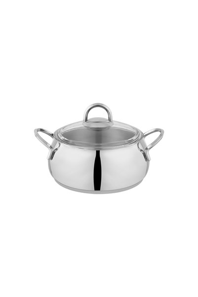 Schafer New Trendy Steel Cookware Set 8 Pieces-Inox