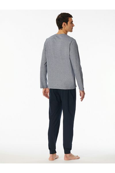 Schiesser Pyjama Casual Essentials Schlafanzug Schlafmode Bequem