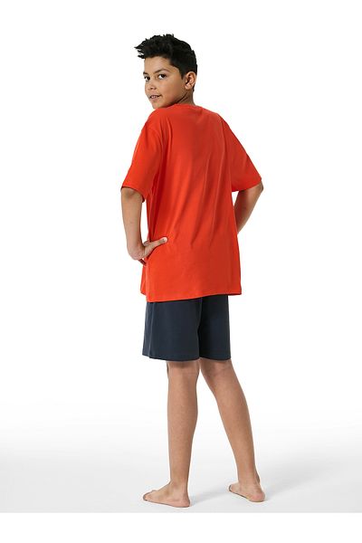 Schiesser Pyjama Organic Cotton Schlafanzug Schlafmode Bequem