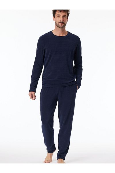 Schiesser Pyjama Casual Nightwear Frottee Schlafanzug Schlafmode Bequem