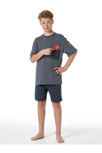 Schiesser Shorty Nightwear Leichter Schlafanzug Kurz
