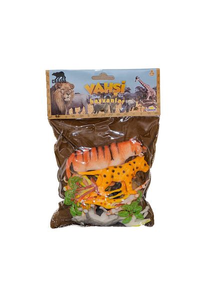Sunman Fabbatoys Wild Animals Bag Animal Play Set Medium Size