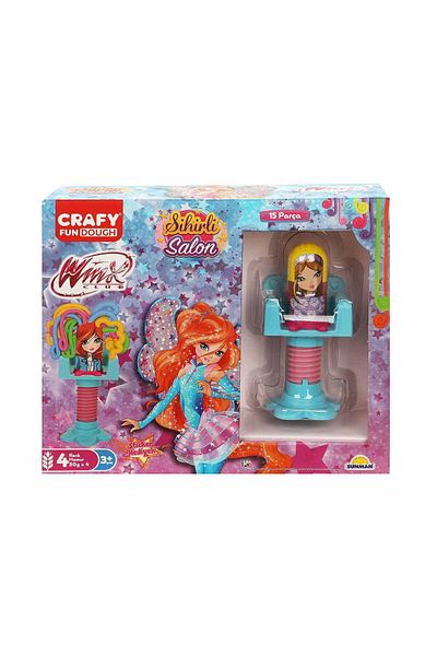 Sunman 9802 Crafy Winx Magic Hall Game - 15 Piece Dough Set - Sunman