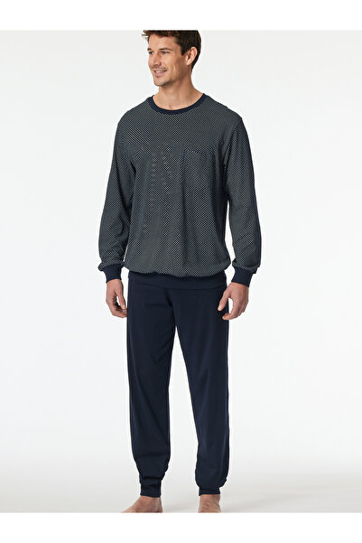 Schiesser Pyjama Comfort Essentials Schlafanzug Schlafmode Bequem