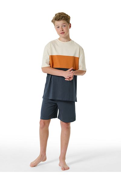 Schiesser Pyjama Organic Cotton Schlafanzug Schlafmode Bequem
