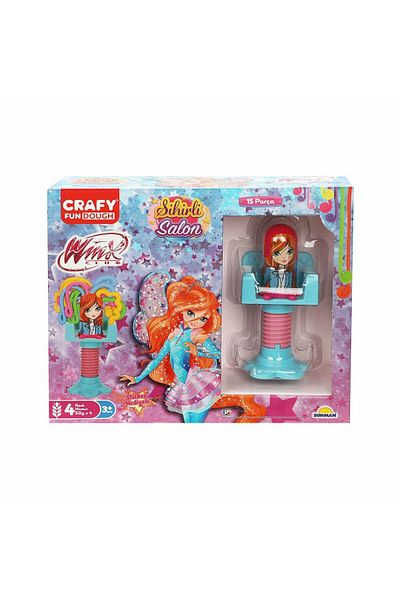 Sunman 9802 Crafy Winx Magic Hall Game - 15 Piece Dough Set - Sunman