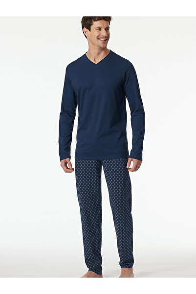 Schiesser Pyjama Casual Essentials Schlafanzug Schlafmode Bequem