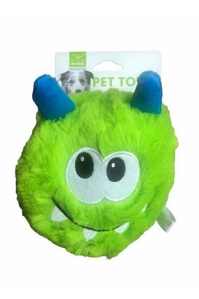Nunbell Dog Toy Monster Green Face