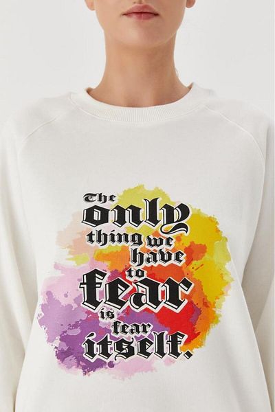 No Fear Γυναικείο φούτερ Λευκό 72485
