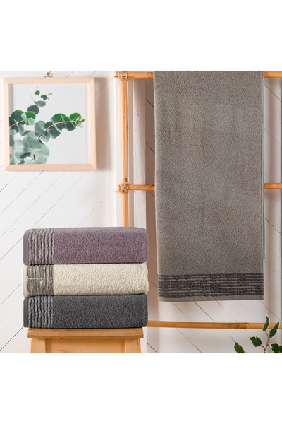 Schafer Home Line 50x90 Armürlü Havlu 1 Parça-Gri