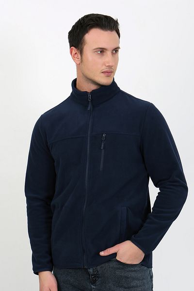 LACİVERTMEN Ζακέτα 6019 Regular Fit με απαλή υφή Winter Micro Fleece