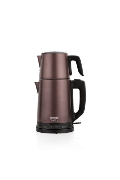 Schafer Teelike Stainless Steel Tea Maker-Brown