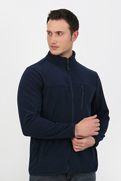 LACİVERTMEN 6019 Зимовий кардиган з мікрофлісу з м'якою текстурою Regular Fit