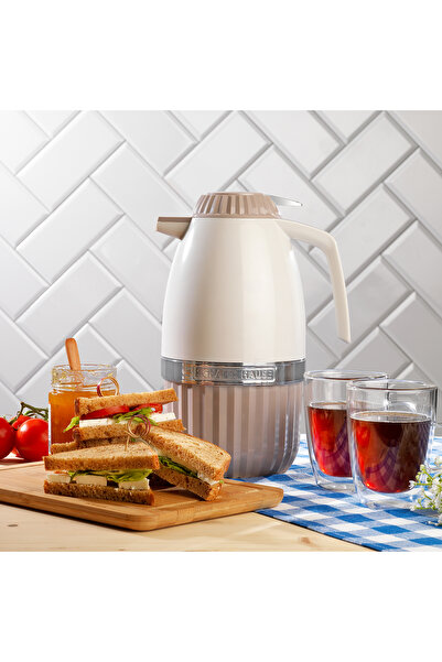 Schafer Hause 2 L Glass Thermos-Beige