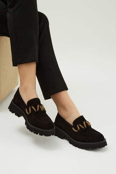 Tamer Tanca Kadın Hakiki Deri Loafer Ayakkabı 33 1030 Bn Ayk Y23