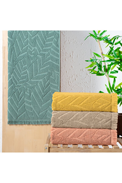 Schafer منشفة جاكار مودرن مقاس 50×90 سم من هوم مودرن قطعة واحدة - أخضر