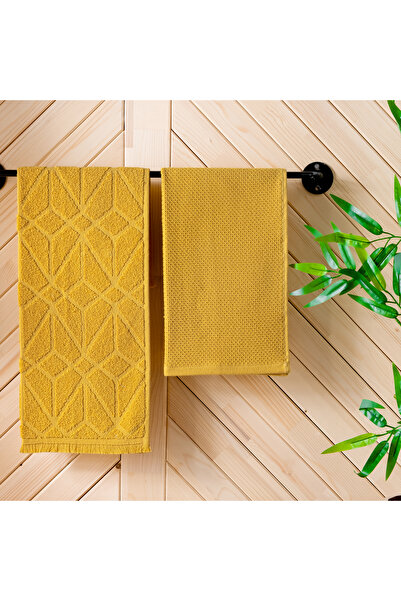 Schafer هوم سوليد 2 قطعة قماش تجفيف 40x60 سم-خردل