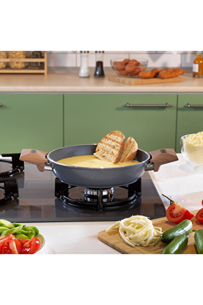 Schafer Fiesta Ceramic Pan 20 Cm-1 Piece-Black