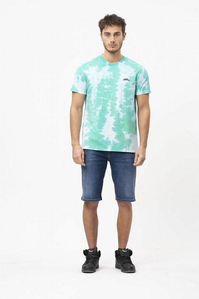 No Fear Yesil Batik Patterned Short Sleeve Men's Jersey T-shirt M50085