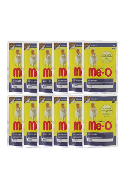 me-o Kısırlaştırılmış Kediler Için Tavuk Etli Yaş Mama 80 Grx12 Adet
