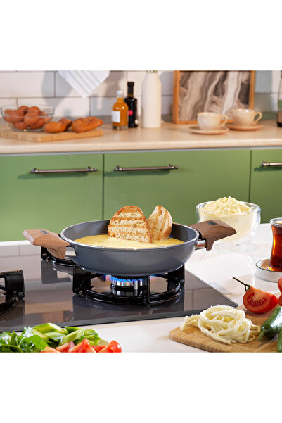 Schafer Fiesta Ceramic Pan 20 Cm-1 Piece-Black