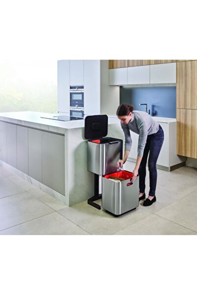 Joseph Joseph 30060 Totem 60 Litre Paslanmaz Çelik Çöp Kovası