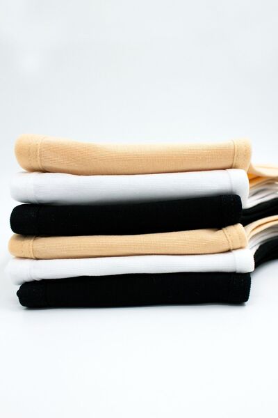 Öts Girl's Colorful 6-Piece Padless Cotton Lycra Half Tank Top Training Bra for Young Girl