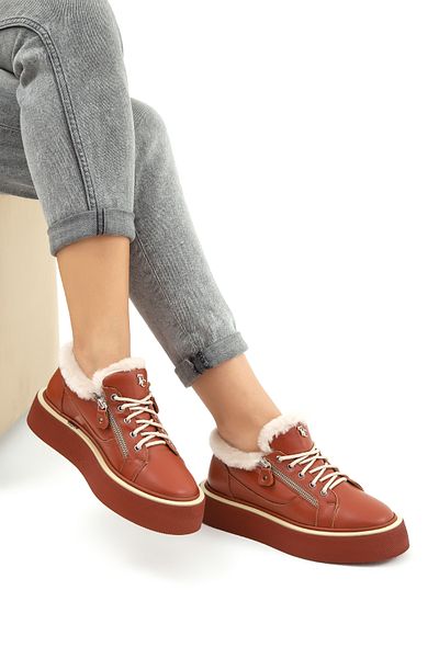 Tamer Tanca Women's Genuine Leather Casual Shoes 935 8986-135 Bn Ayk Sk22/23