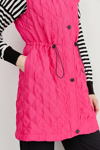 Fatma Atasoy Thin Quilted Vest Pink