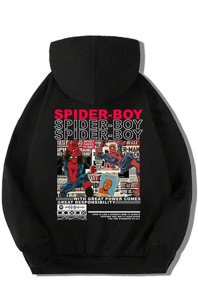 BRZ KIDS Унисекс детски суичър Spider-Boy
