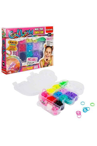 Sunman Paulinda Cool Loom Elephant Boxed Rubber Jewelry Making Set
