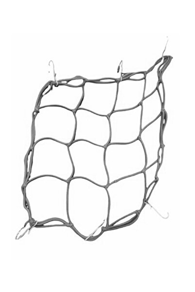 Universal Motorsiklet Kask Filesi Kancalı Gri