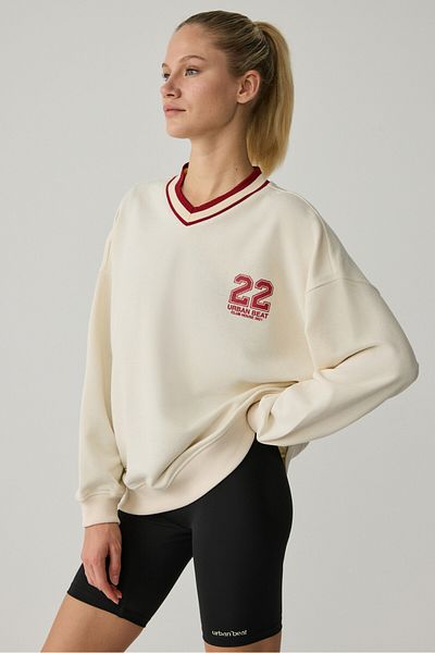 Urban Beat Oganna Women's Ecru Sweatshirt