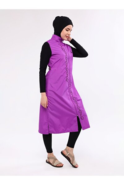 Ranuna Full Covered Swimsuit - Purple - Ranuna