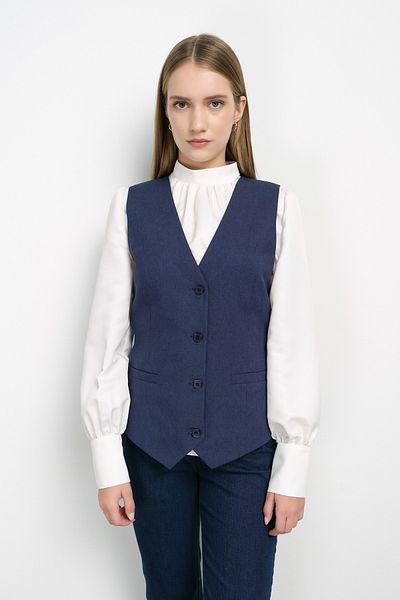 Fatma Atasoy Palazzo Single Navy Blue Vest