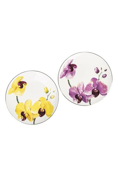 MIKASA Moor New Bloom - Set of 4 20cm Cake Plates